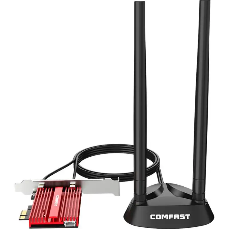 3000 Мбит/с Двухдиапазонная 2 4G/Φ Беспроводная Компьютерная PCI Express WiFi 6 игровая