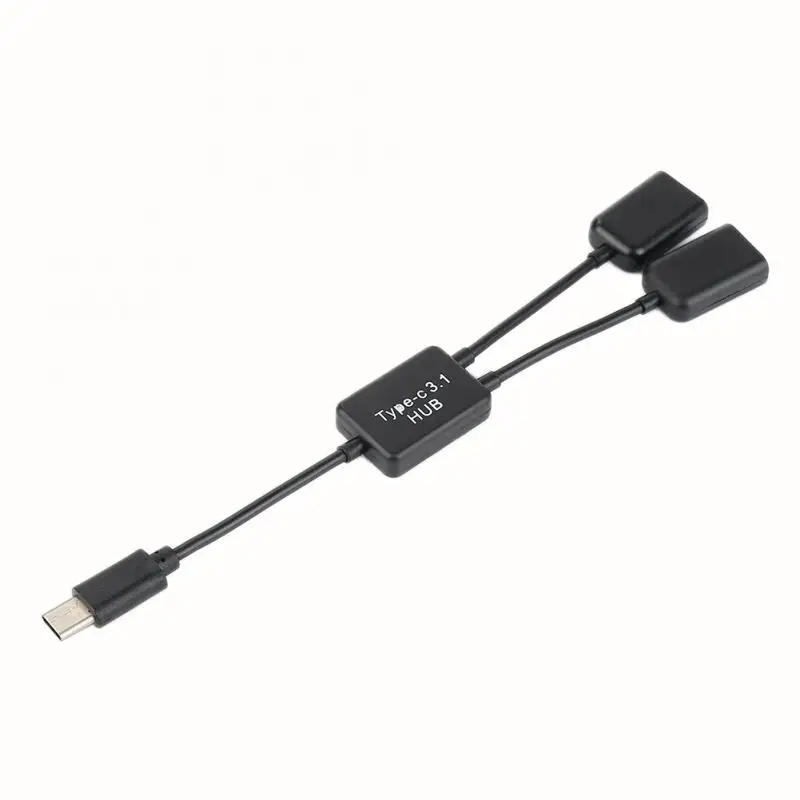 Type-C к двухпортовому USB OTG хаб кабель USB C 2 в 1 разветвитель Кабель шнур разъем адаптер для планшета Android Мышь Клавиатура