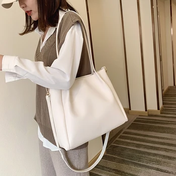

Pu Messenger Bags Women Bucket Large Capacity Crossbody Shoulder Bag Vintage Leather Lady Handbag Luxury Designer Bolsos Mujer