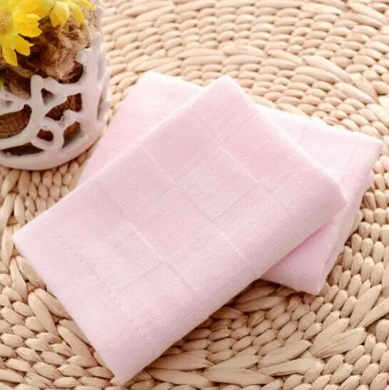 Новые Мягкие хлопковые полотенца для мальчиков и девочек, полотенце для ванной, для кормления - Цвет: Розовый