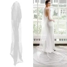 3 м Длинная свадебная фата белая кружевная Длинная фата невесты с гребнем свадебная фата невесты для невесты Свадебные аксессуары