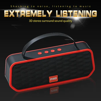 

T22 New 1200mAh Battery Wireless Sound Bar Portable Outdoor Bluetooth Speaker 3D Stereo Surround Sound HIFI Music Loudspeaeker