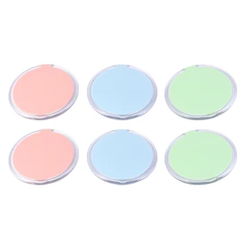 

6pcs Portable Folding Mirrors Round Cosmetic Mirrors Makeup Mirrors Party Favors for Girls Women (2pcs Blue, 2pcs Green, 2pcs Pi