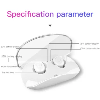 

Wireless Mini Headset With Charging Box Connection Binaural Music Headphone Hot Selling New Fashion Bluetooth Earphone