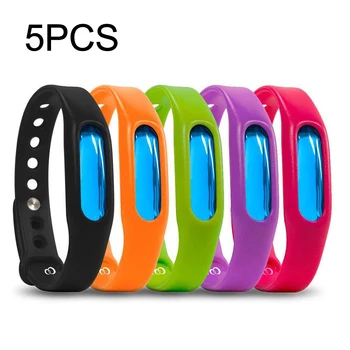 

5pcs Mosquito Insect Repellent Bracelet Anti-mosquito Silicone Wrist Band Mosquito Bracelet Mosquito Repellent