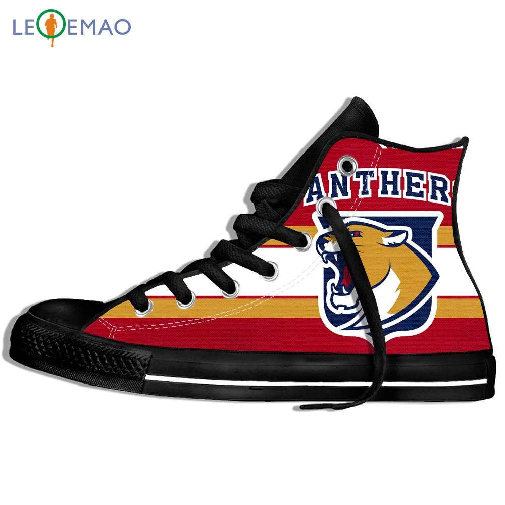 Прогулочные парусиновые ботинки; дышащая мужская обувь; Florida Panthers; удобная спортивная обувь унисекс на шнуровке; классические кроссовки