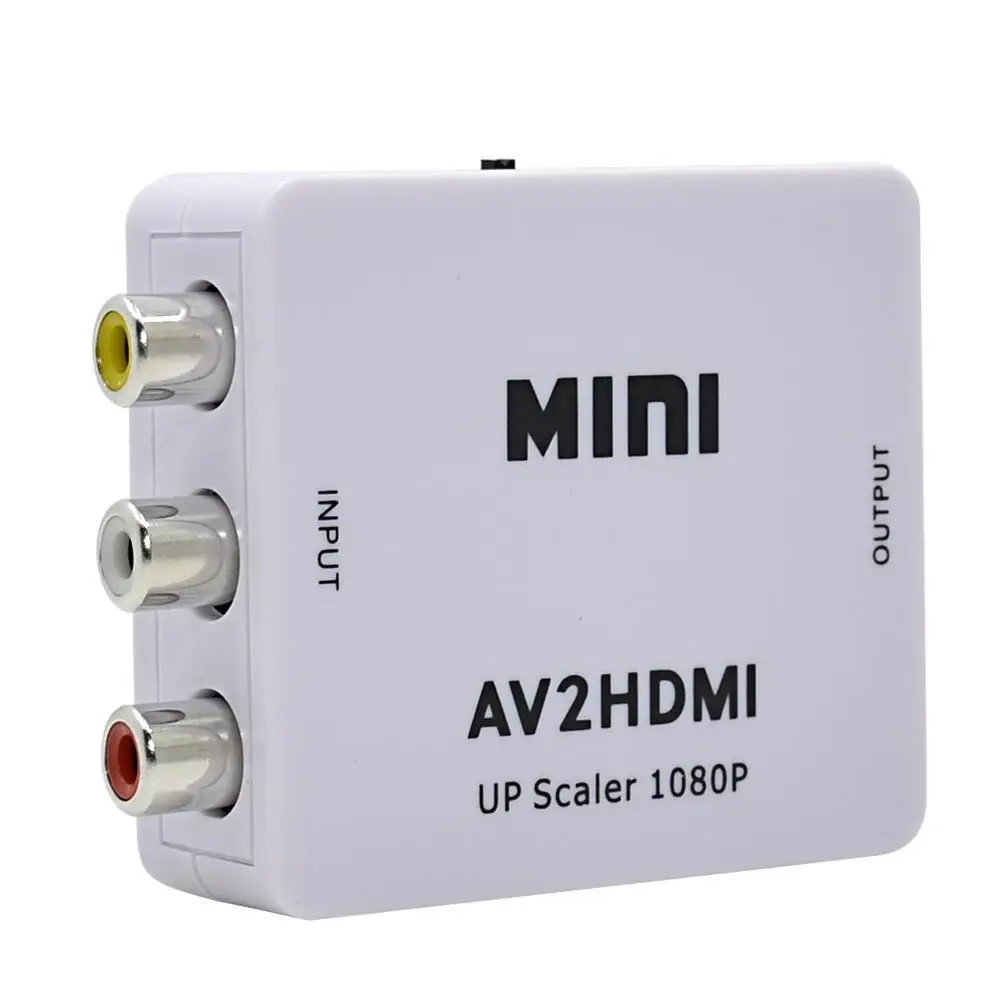 

Mini AV to HDMI Video Converter AV2HDMI RCA AV HDMI CVBS to HDMI Adapter For PS3 PS4 PC DVD Projector 720/1080p UP Scaler
