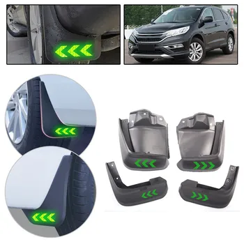 

For Honda Civic 2012-2015 Car Mud Flaps Mudguards Safety Reflective Warning Mud Flaps Splash Guards Car Accessories 4PCS
