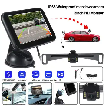 

5 Monitor Wireless Waterproof WIFI 12V-24V Reversing Camera IR Rear View Camera Automatic Parking Monitor Video Backup