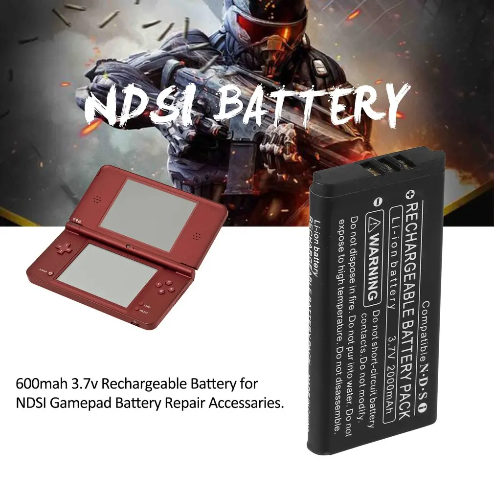 600mah 3,7 v аккумуляторная батарея для NDSI аккумулятор для джойстика аксессуары для ремонта
