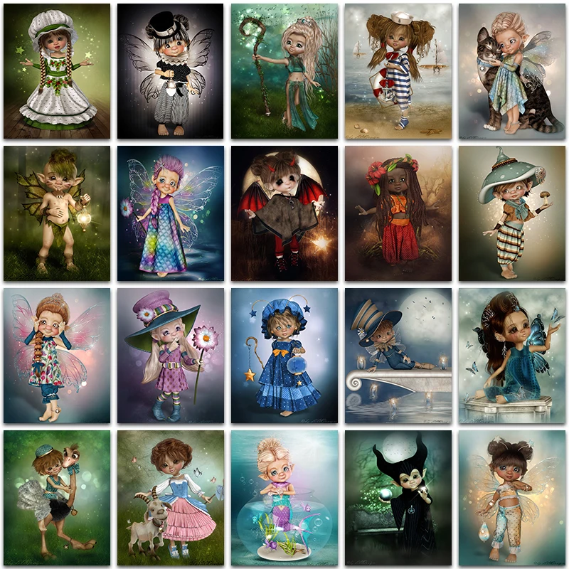 Набор для алмазной вышивки 5D Джокер девочек и мальчиков | Дом сад