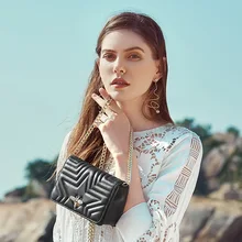 Женская посылка, Tide Apis Florea, Воловья кожа, замок, цепь, маленькая квадратная посылка, сумка на одно плечо