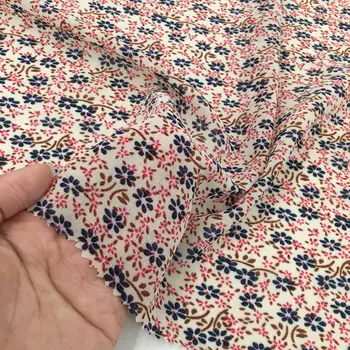 

150cm * 100cm2020 New Small Floral Spot High-Density Pearl Chiffon Printed Women 's Fabric