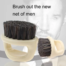 Для Мужчин's помазок для бритья лошадь щетины щетка для бритья, Пластик Портативный, цирюльник, кисти, для салонов уход за кожей лица щетка для чистки лица