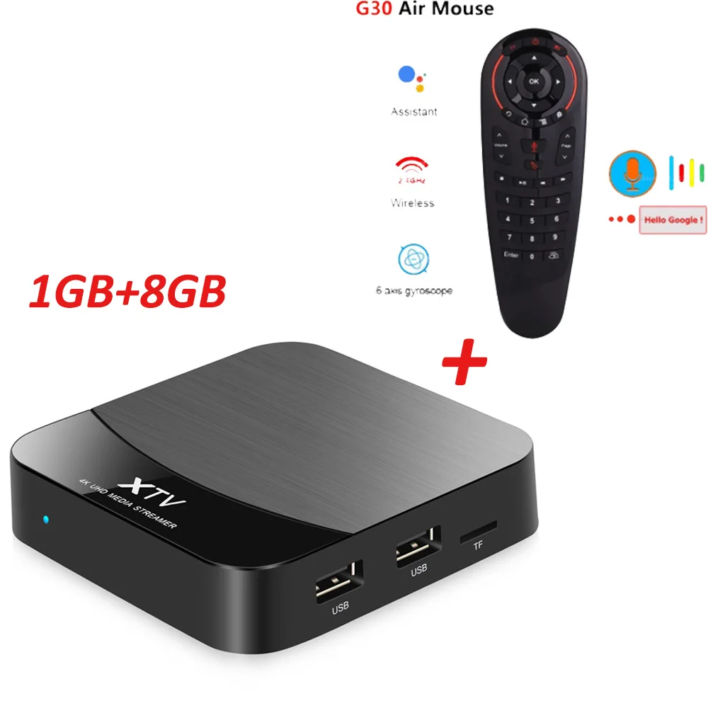 ТВ-приставка MEELO+ X Smart tv, Android 7,1, Amlogic S905X, 1 ГБ, 8 ГБ ОЗУ, встроенный 2,4G, 5G, WiFi, 10 м/100 м, LAN, 4 K, HD, Netflix, Youtube, ТВ-приставка - Цвет: 1GB 8GB add G30