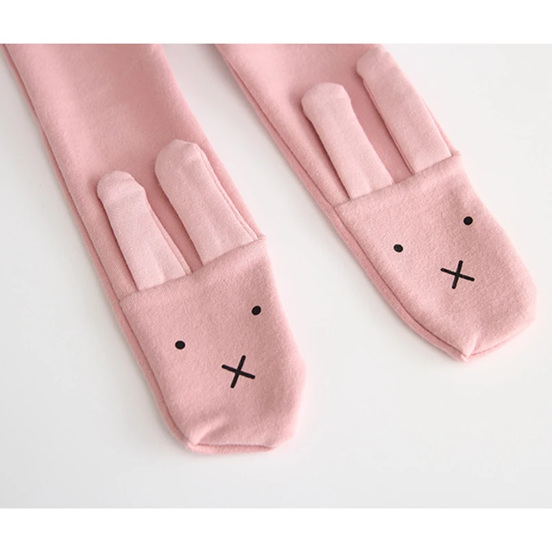 Newborn baby girls pants cartoon 3D bunny design pantyhose for girls tights toddler baby legging children trousers 0-24m