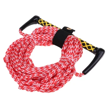 

Water Ski Rope, Floating Foamed Rubber Handle, 1 Section, 72ft/22m, Red