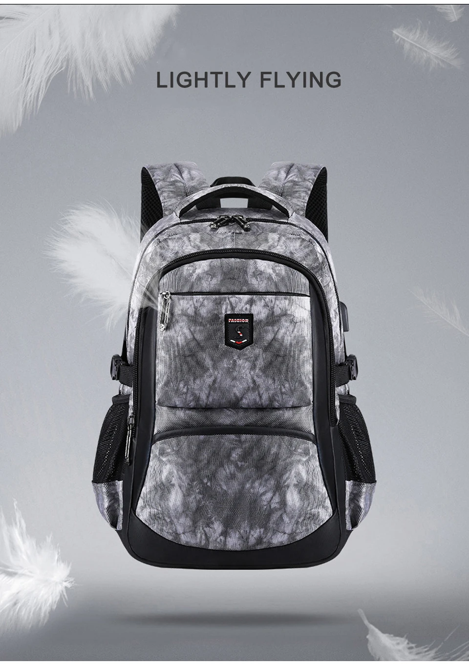 Men Backpack Male Backpacks 15.6 Inch Laptop Travel Waterproof Bag Girls Boys Student School Bagpack USB Charging Notebook Bags (13)