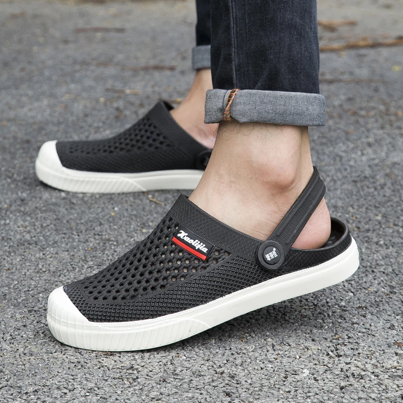 

Sapato Feminino 2019 Brand Duty-free Lover Clogs 6 Colors Croc Shoes Men Band Sandals Summer Beach Water Swimming Mens Shoe