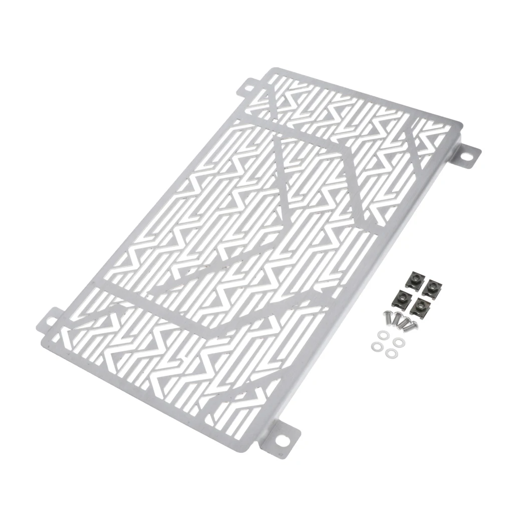 Motorcycle Radiator Grille Cover for KAWASAKI Ninja400 Ninja250 18~19 Silver