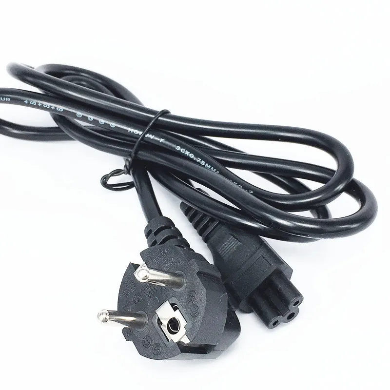 5 футов C5 Cloverleaf Lead to EU 2 Pin AC Plug Кабель питания свинцовый Шнур PC Monitor|Электрические
