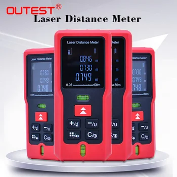 

Range Finder OUTEST Digital Laser Distance Meter 40m 60m 80m 100m laser mesure tape Laser Rangefinder Continuous Measuring