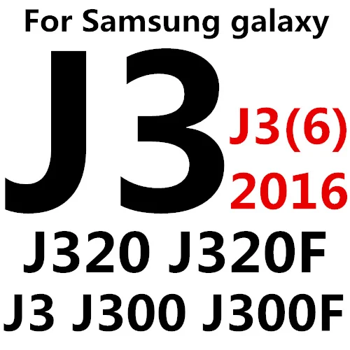 For Galaxy J3 J320 2 шт закаленная пленка протектор Закаленное стекло для samsung Galaxy S3 S4 S5 NEO S6 J7 J5 J3 J1 Core J2 Prime Grand Prime G530 - Цвет: For Galaxy J3 J320