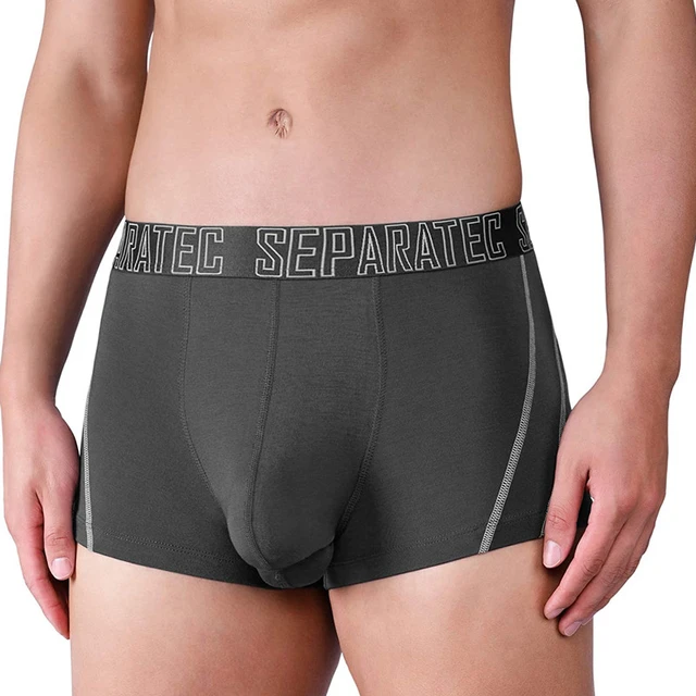 Separatec 3Pack Men Underwear Breathable Boxer Brief Lightweight