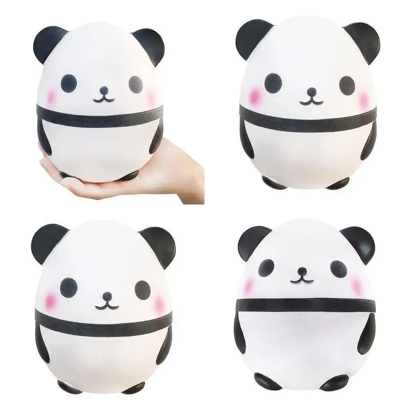 Model Panda Egg Squishy Toys Simulated Cake Bread Model Panda Egg Model Decoration