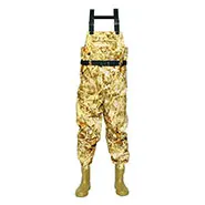 

Quality nylon 70D material camouflage color high chest fishing waders suits