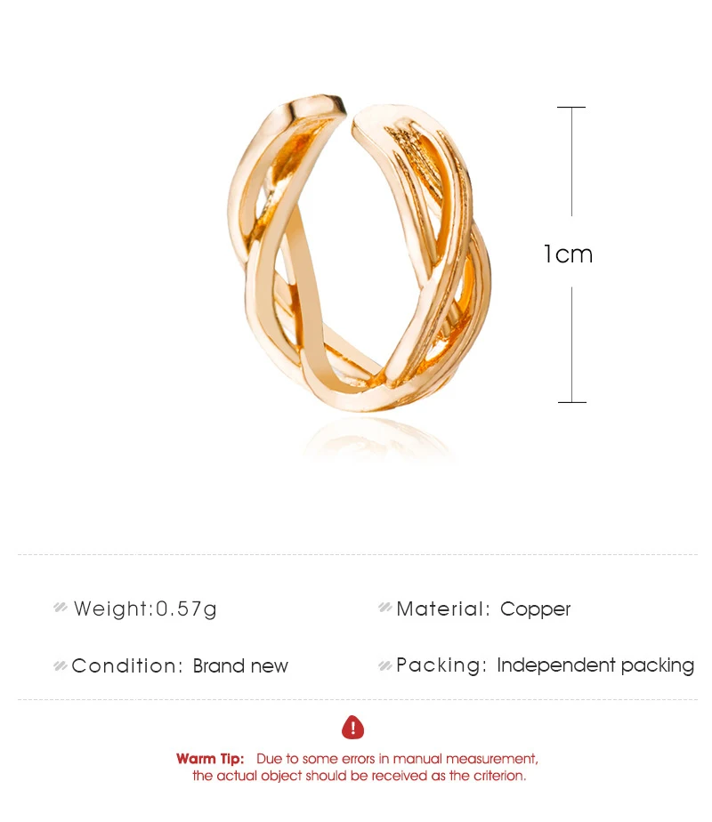 LETAPI простые ушные манжеты для женщин золотые серьги каффы Клипсы Серьги без