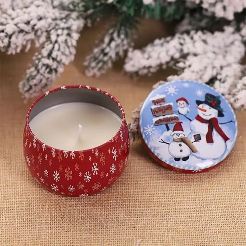 

Tinplate Tin Smokeless Fragrance Aromatherapy Candle Natural Soy Wax Home Decor Christmas Wedding Birthday Gifts