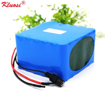 

KLUOSI 12.6V38.4Ah 3S12P for LG18650MH1 with 60A BMS High-power Li-ion 12V Battery Pack Inverter Solar Light Sightseeing Car