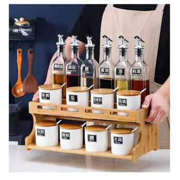 

Kitchen Supplies Storage Rack, Seasoning Rack, Table Top, Oil, Salt, Soy Sauce And Vinegar Storage Rack, Household Complete Seas