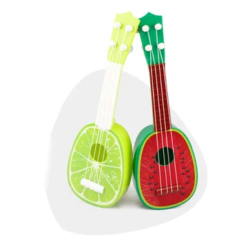 

2019 New Super Cute Children Kids Christmas Gift Toy 4 String Fruit Style Guitar Ukulele Musical Instrument