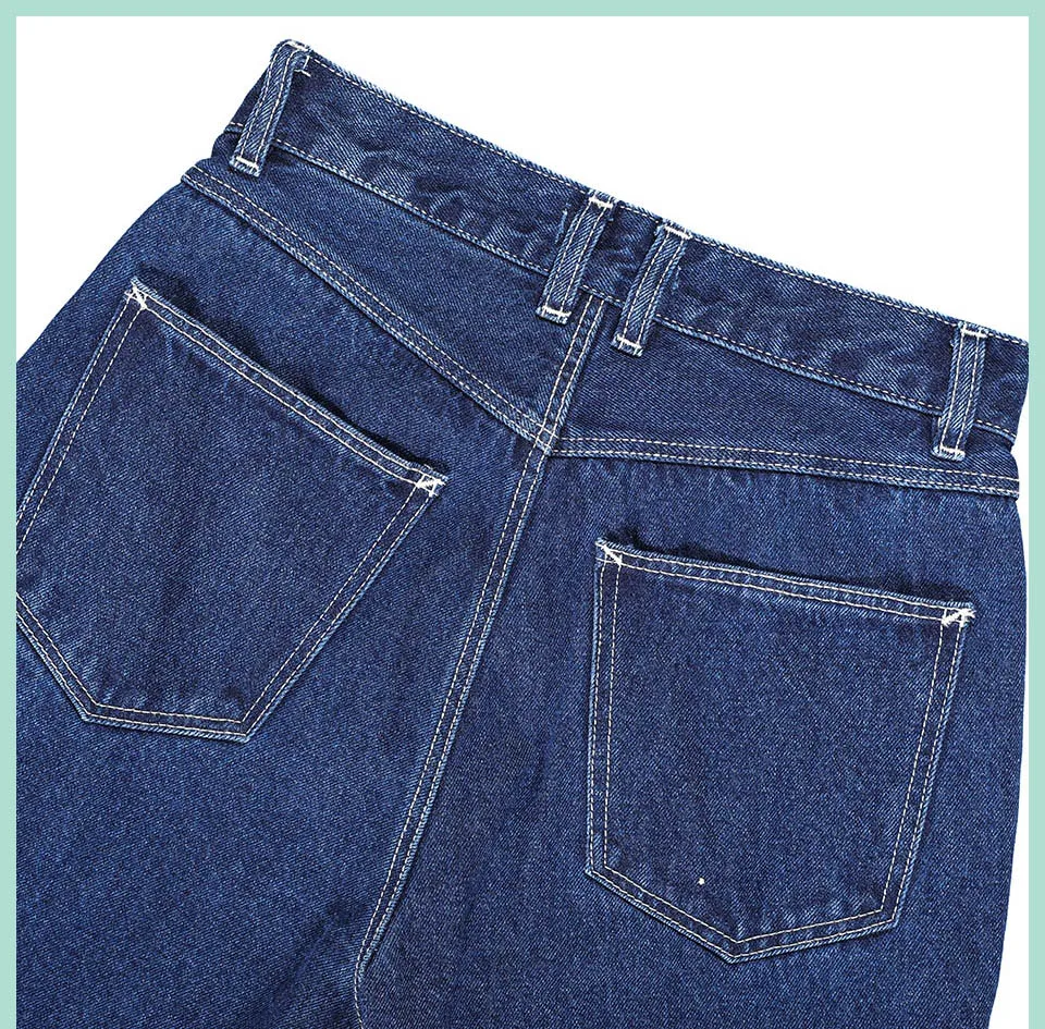 Осенне-зимние женские джинсовые брюки с высокой талией, удобные женские джинсы из хлопка