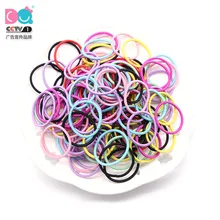 Корейский стиль 100 корень Детская повязка на голову повязка для волос аксессуары для девочек для завязывания волос не повреждает волосы резиновая лента цвет H