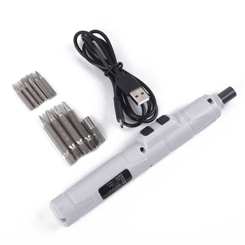 

Handheld Screwdriver Drill Bits Kit USB Cable Plug Household Construction Maintenance Use Power Tools