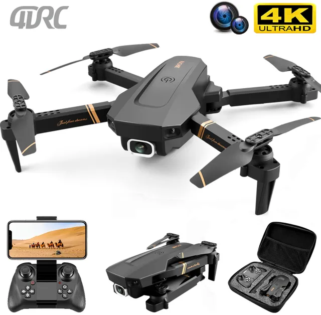 4DRC V4 RC drone 4k WIFI live video FPV 4K/1080P drones with HD 4k Wide Angle profesional Camera quadrocopter dron TOYs 1
