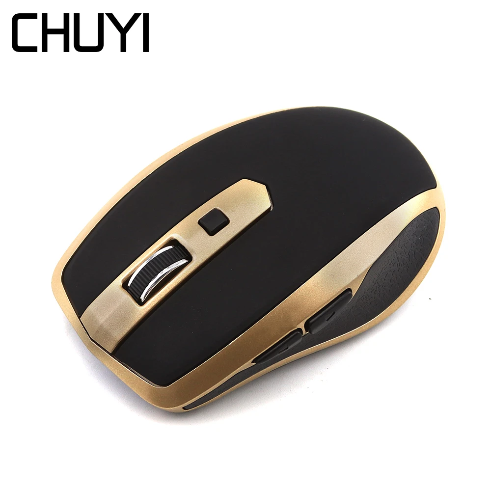 CHUYI Беспроводная игровая мышь Bluetooth оптическая Бесшумная Mause компьютерная геймер 800-1200-1600DPI мышь 6 кнопок для ПК ноутбук Mac