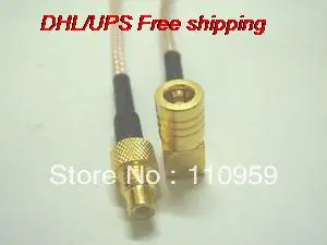 

DHL/EMS Hot 100 pcs SMB Female Right Angle to SMC Male Crimp RG316 Pigtail-A2