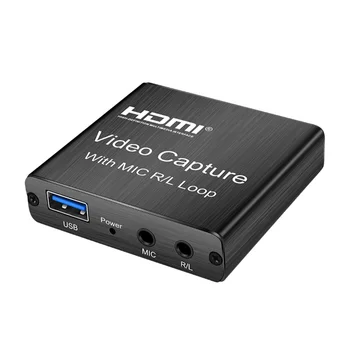 

4K 1080P Accessories With Mic 60hz USB2.0 Audio HD Multifunction Game Recording For Live Streaming HDMI Video Card