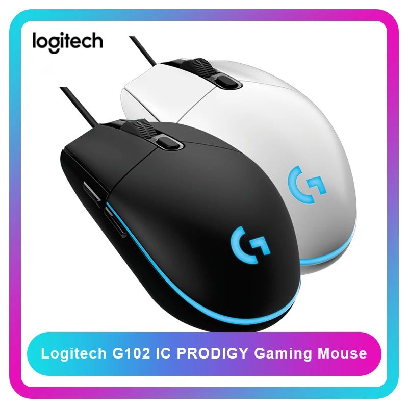 Logitech G102 PRODIGY Проводная игровая клавиатура Мышь оптический 6000 Точек на дюйм 16 8 м