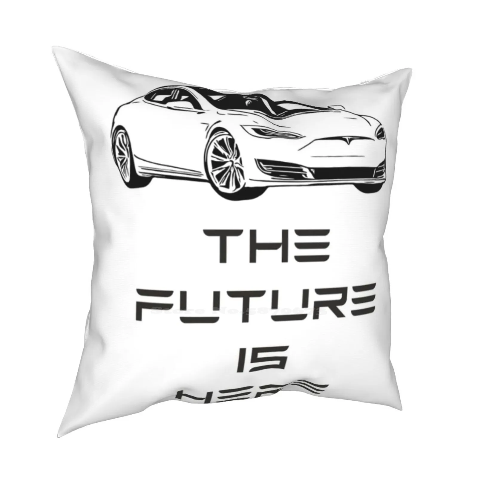 Tesla Model Funny Cute Decor Square Federa Elon Musk Tesla Cybertruck Roadster Tesla Factory Battery Day Tesla Stock