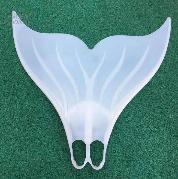 

Silica gel white soft Mermaid professional training fins large web sspadi Mermaid course