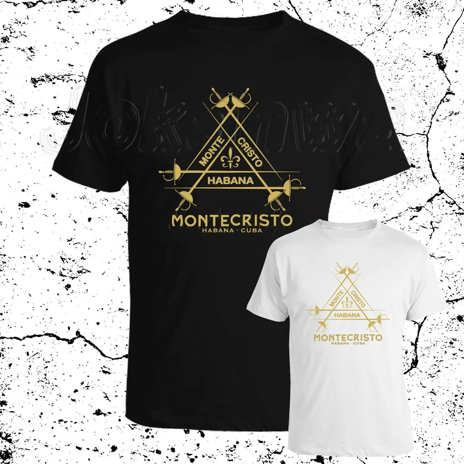 Montecristo Habana Cuba Logo Cigar Cohiba Bolivar Mens T Shirt S To 3Xl |