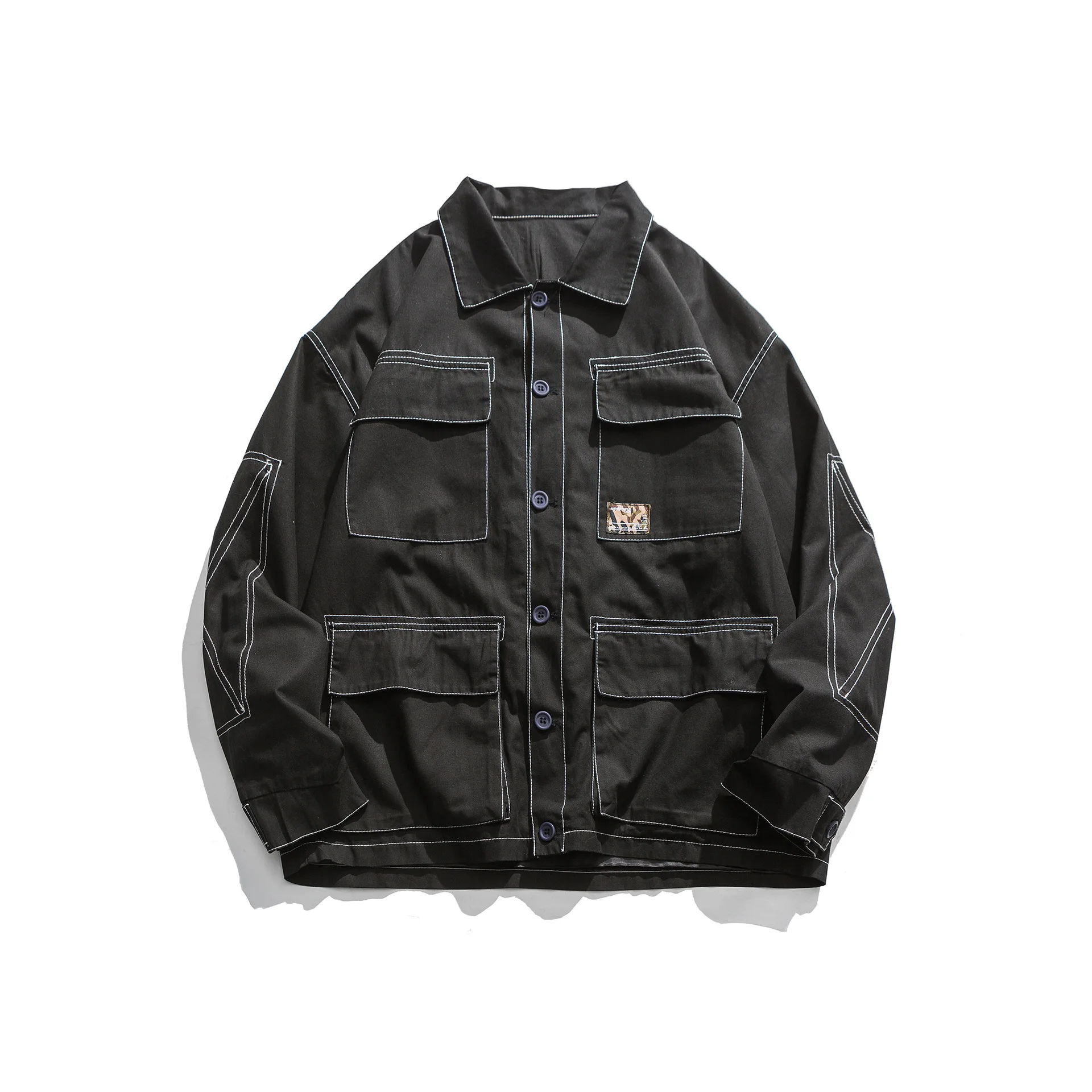 

Northern Boundary Men'S Wear 2020 Spring New Style Jimingxian Design Multi-pockets Tooling Jacket MEN'S Outerwear