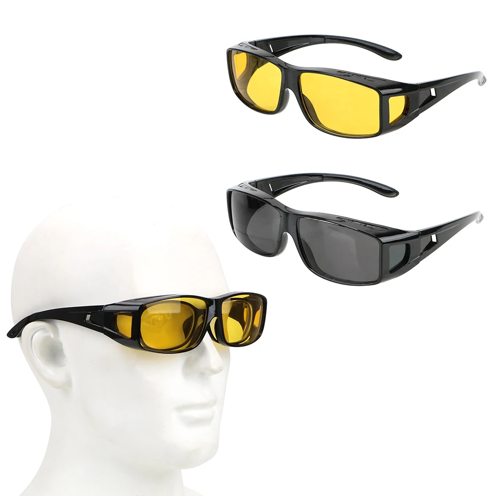 Солнцезащитные очки HD, очки ночного видения, очки для вождения автомобиля, очки для водителя, подходят по вашему рецепту