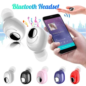 

4 Colors Balanced Armature Mini Wireless Earphone Bluetooth 5.0 Miniature High Performance Sports Headset