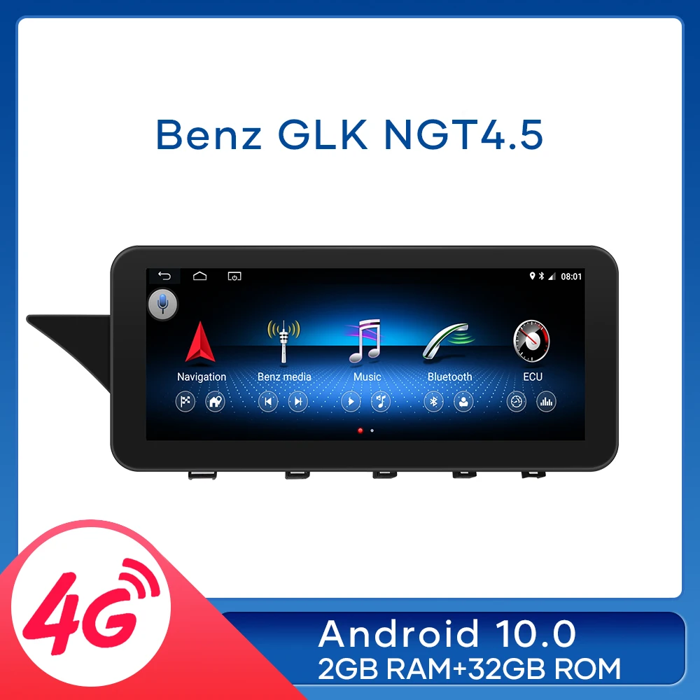 

Автомагнитола MCWAUTO для Benz GLK 2013-2015, Android 10,0, GPS-навигация, стерео, 2 + 32 ГБ ОЗУ, Wi-Fi, BT, AUX, 10,25 дюйма